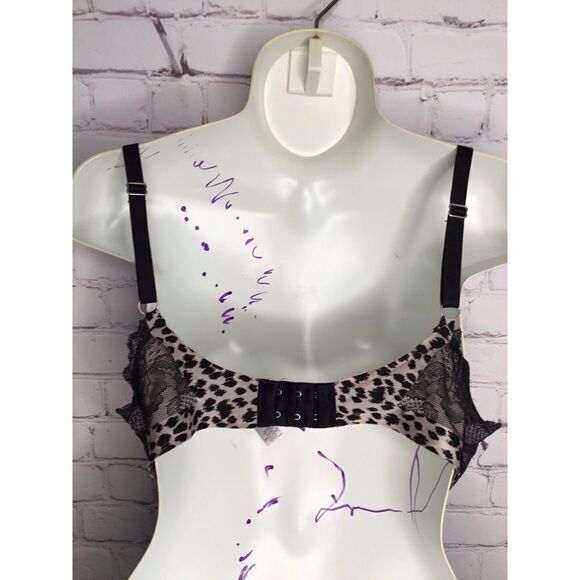 34DD Victoria's Secret Biofit Demi Uplift Bra Underwire Animal Print (228) - Picture 10 of 14